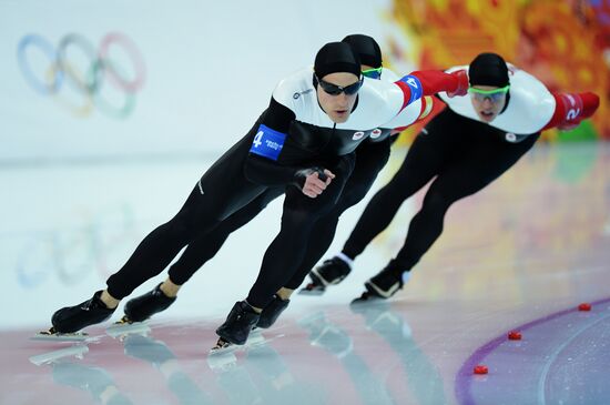 2014 Winter Olympics. Speed skating. Men. Team pursuit. Preliminary rounds