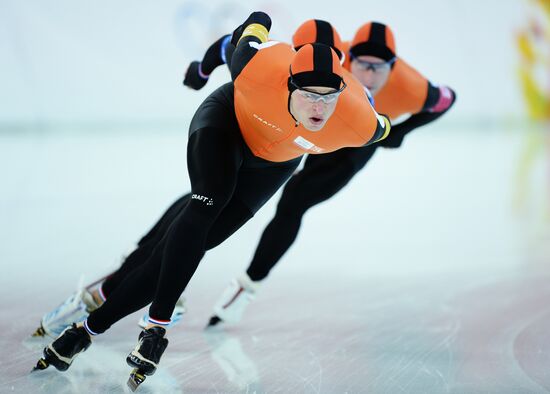 2014 Winter Olympics. Speed skating. Men. Team pursuit. Preliminary rounds