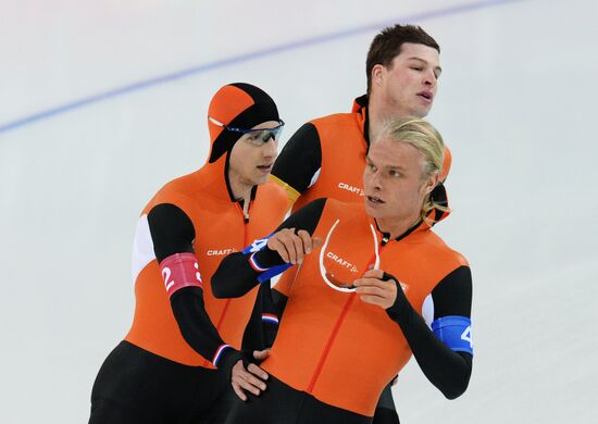 2014 Winter Olympics. Speed skating. Men. Team pursuit. Preliminary rounds