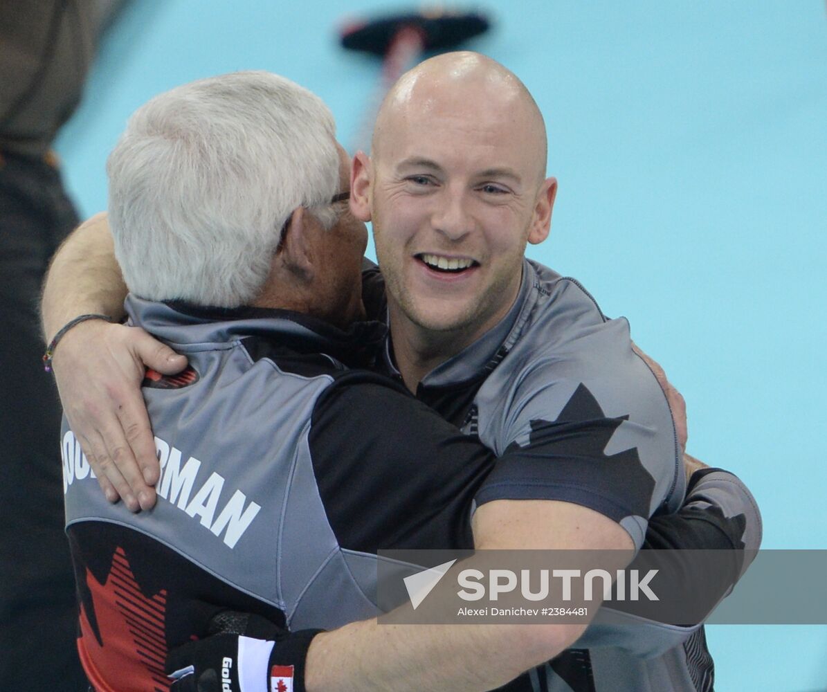 2014 Olympics. Curling. Men. Final match