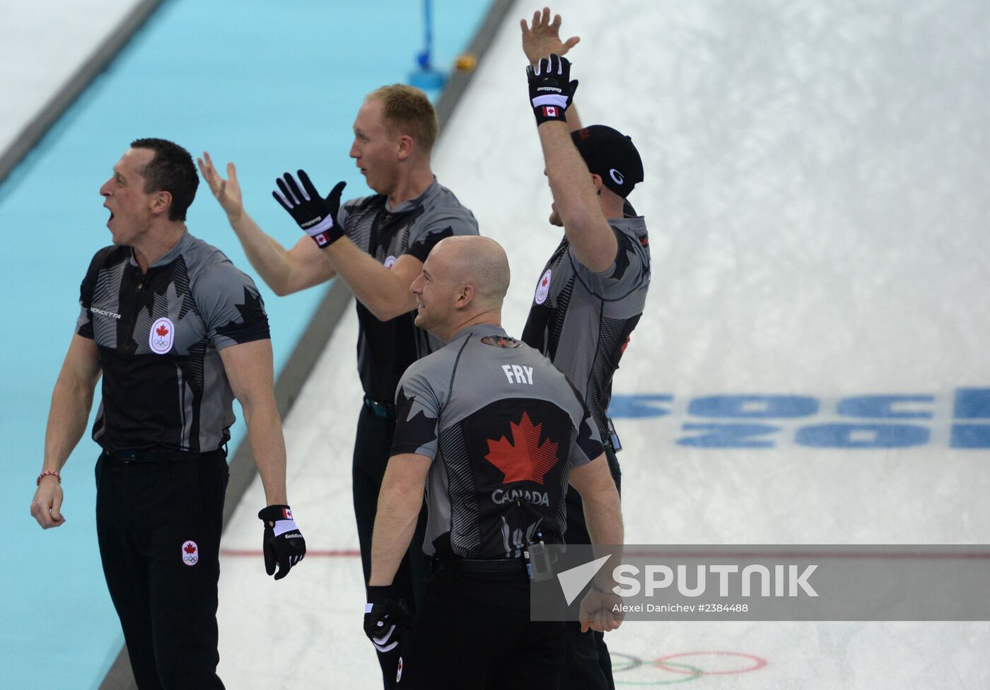 2014 Olympics. Curling. Men. Final match