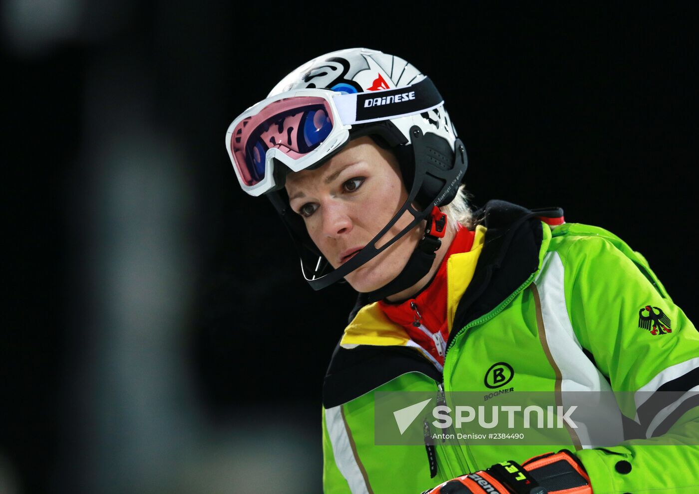2014 Winter Olympics. Alpine skiing. Women. Slalom