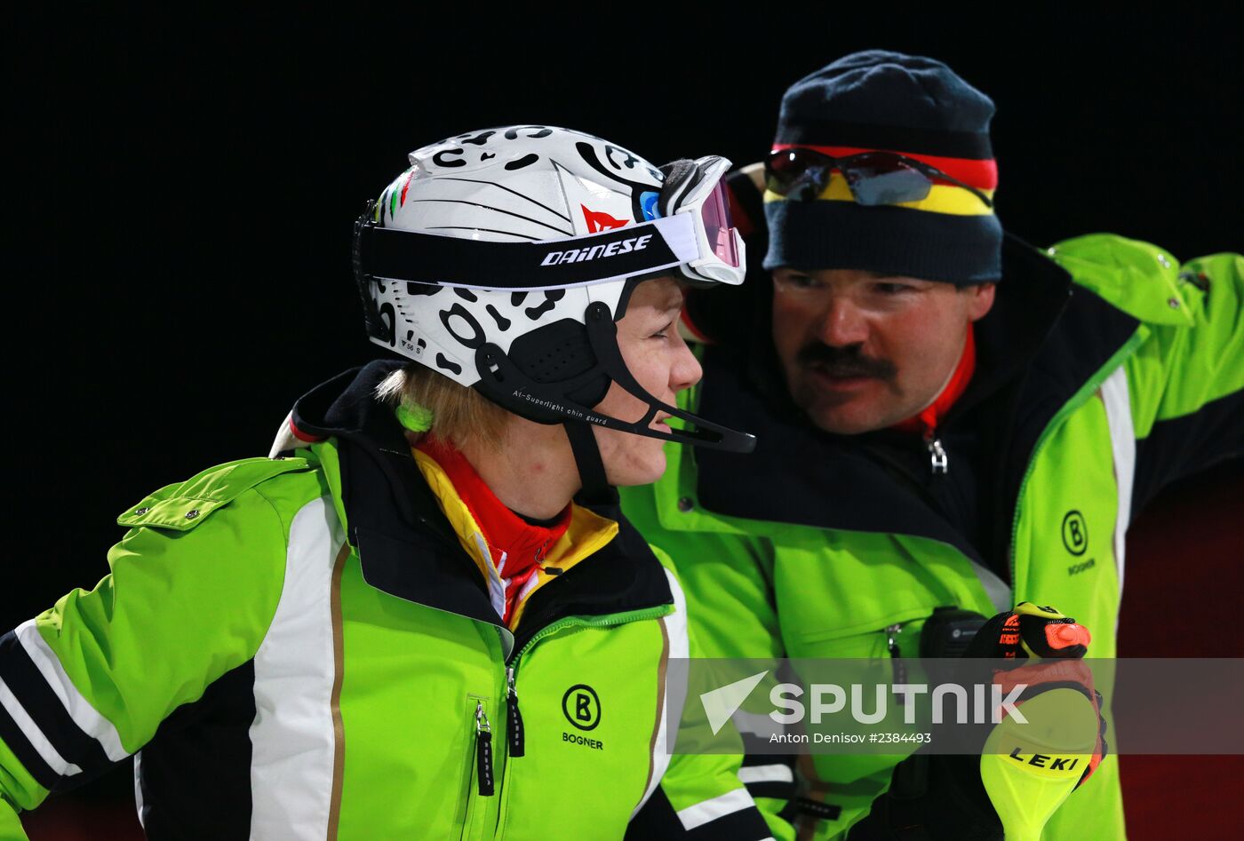 2014 Winter Olympics. Alpine skiing. Women. Slalom