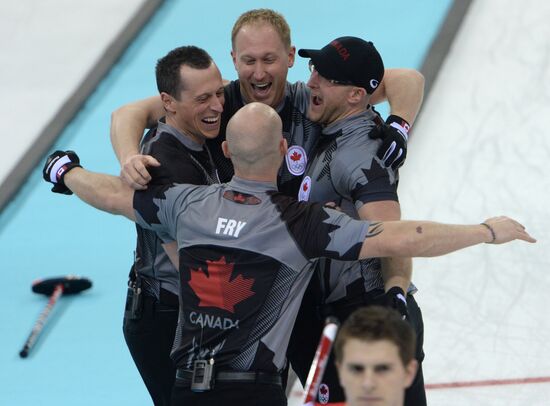 2014 Olympics. Curling. Men. Final match