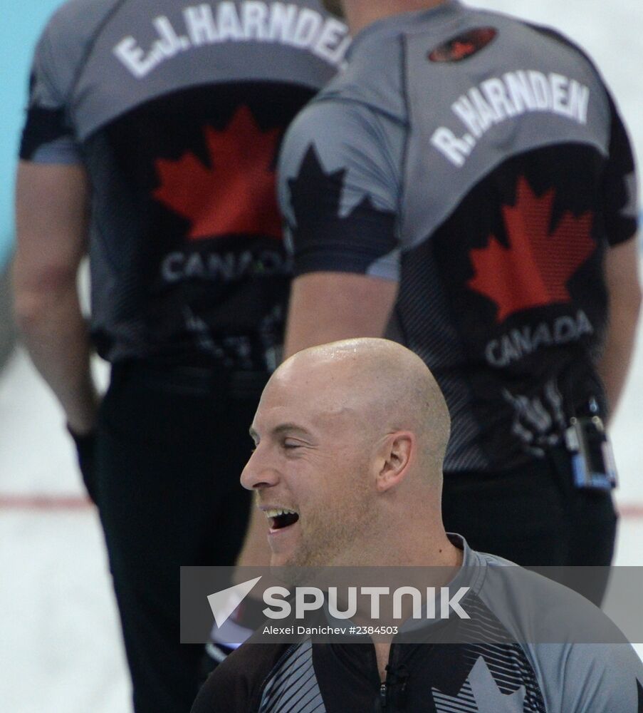 2014 Olympics. Curling. Men. Final match