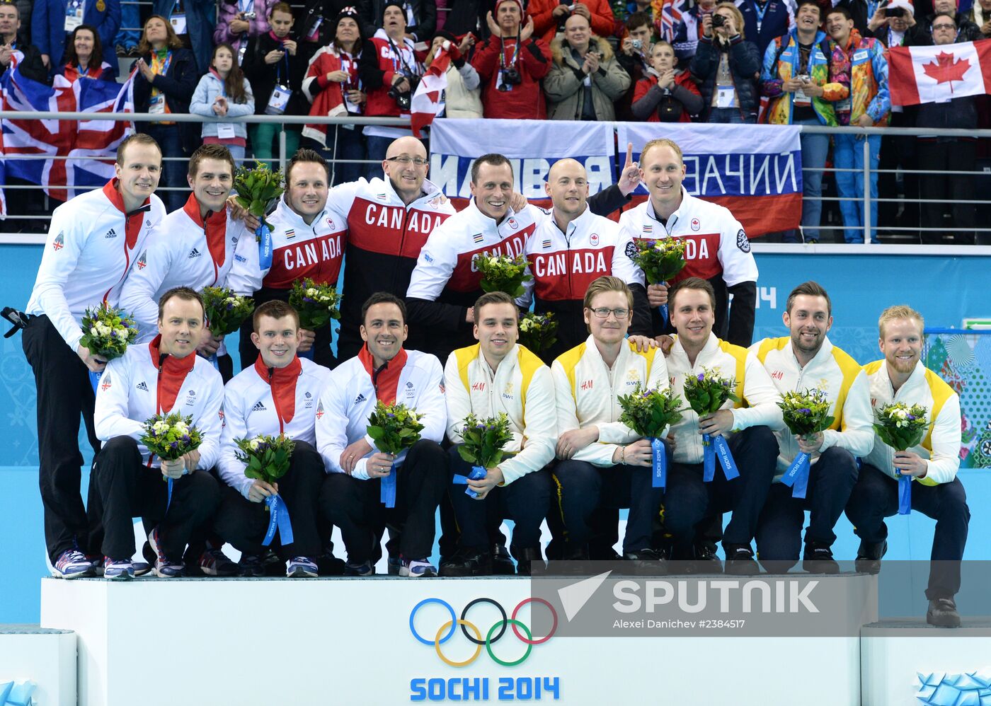 2014 Olympics. Curling. Men. Final match