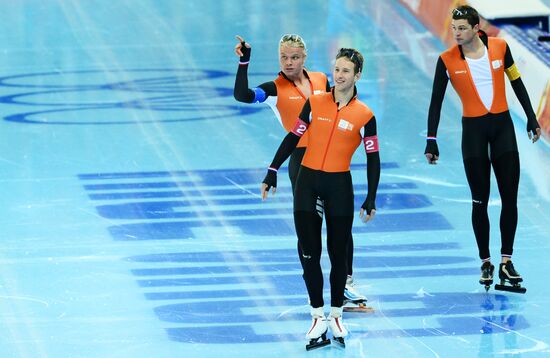 2014 Winter Olympics. Speed skating. Men. Team pursuit. Preliminary rounds