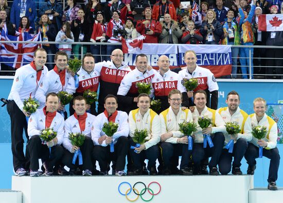 2014 Olympics. Curling. Men. Final match