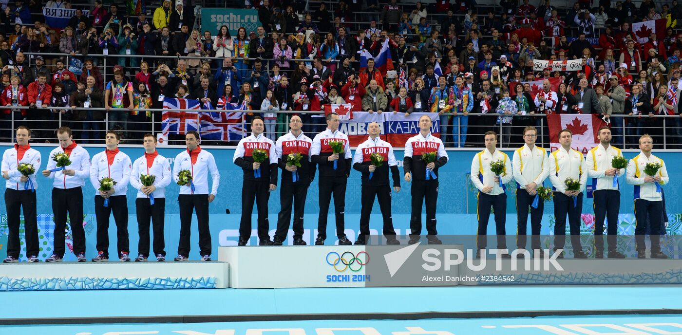 2014 Winter Olympics. Men. Curling. Finals