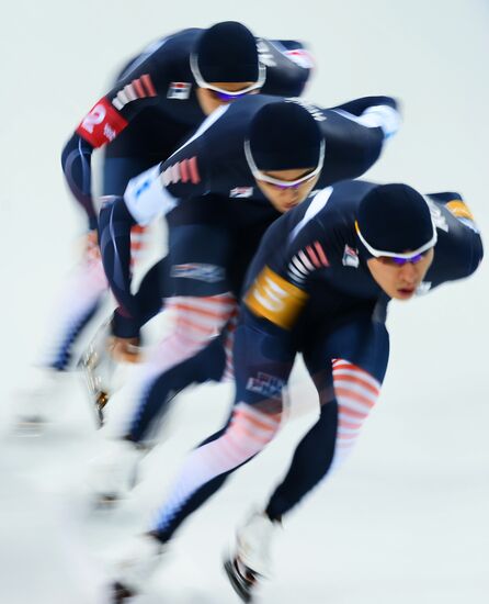 2014 Winter Olympics. Speed skating. Men. Team pursuit. Preliminary rounds