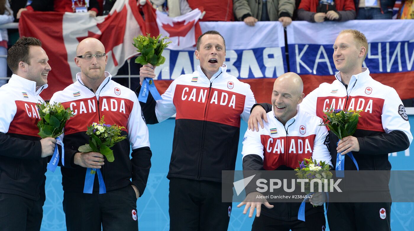 2014 Olympics. Curling. Men. Final match