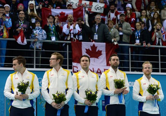 2014 Olympics. Curling. Men. Final match