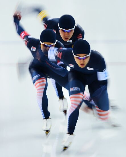 2014 Winter Olympics. Speed skating. Men. Team pursuit. Preliminary rounds