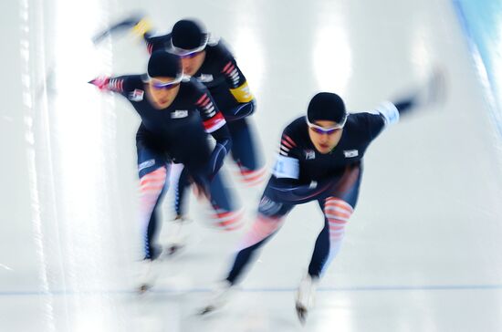 2014 Winter Olympics. Speed skating. Men. Team pursuit. Preliminary rounds
