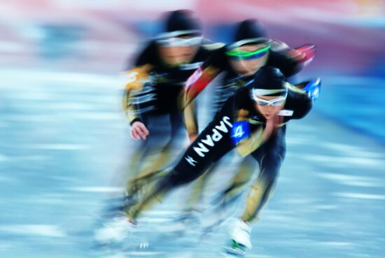 2014 Winter Olympics. Speed skating. Women. Team pursuit. Preliminary rounds