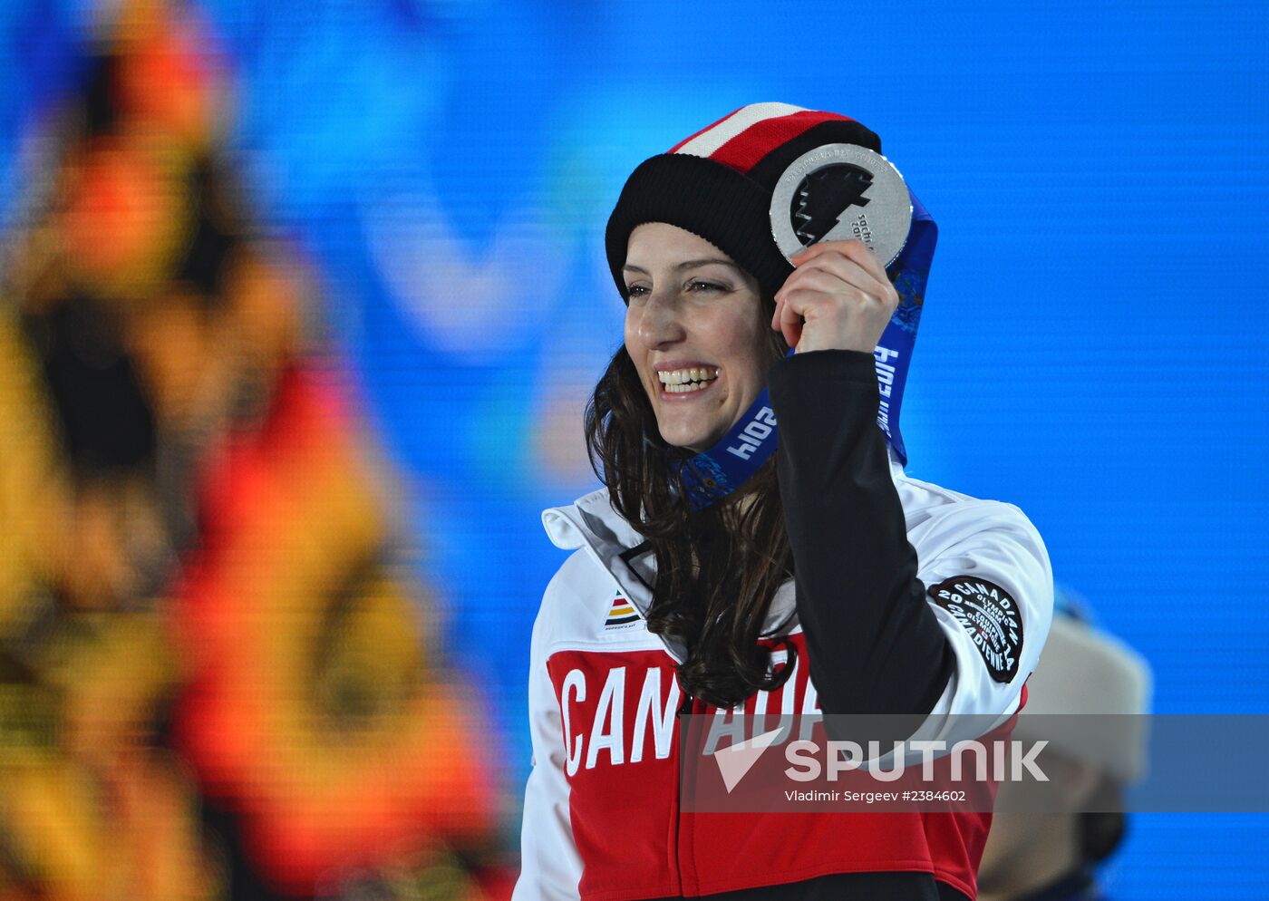 2014 Winter Olympics. Medal ceremony. Day Fourteen