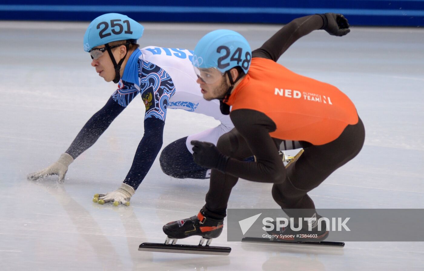 2014 Winter Olympics. Short track speed skating. Men. 500m