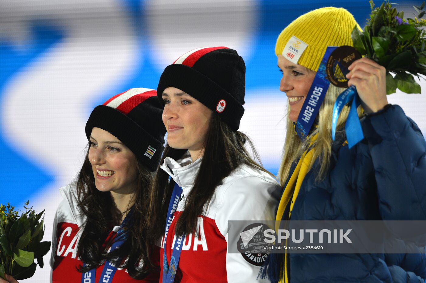 2014 Winter Olympics. Medal ceremony. Day Fourteen