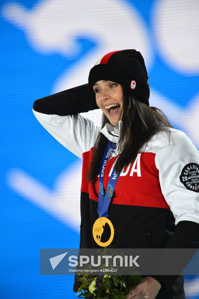 2014 Winter Olympics. Medal ceremony. Day Fourteen