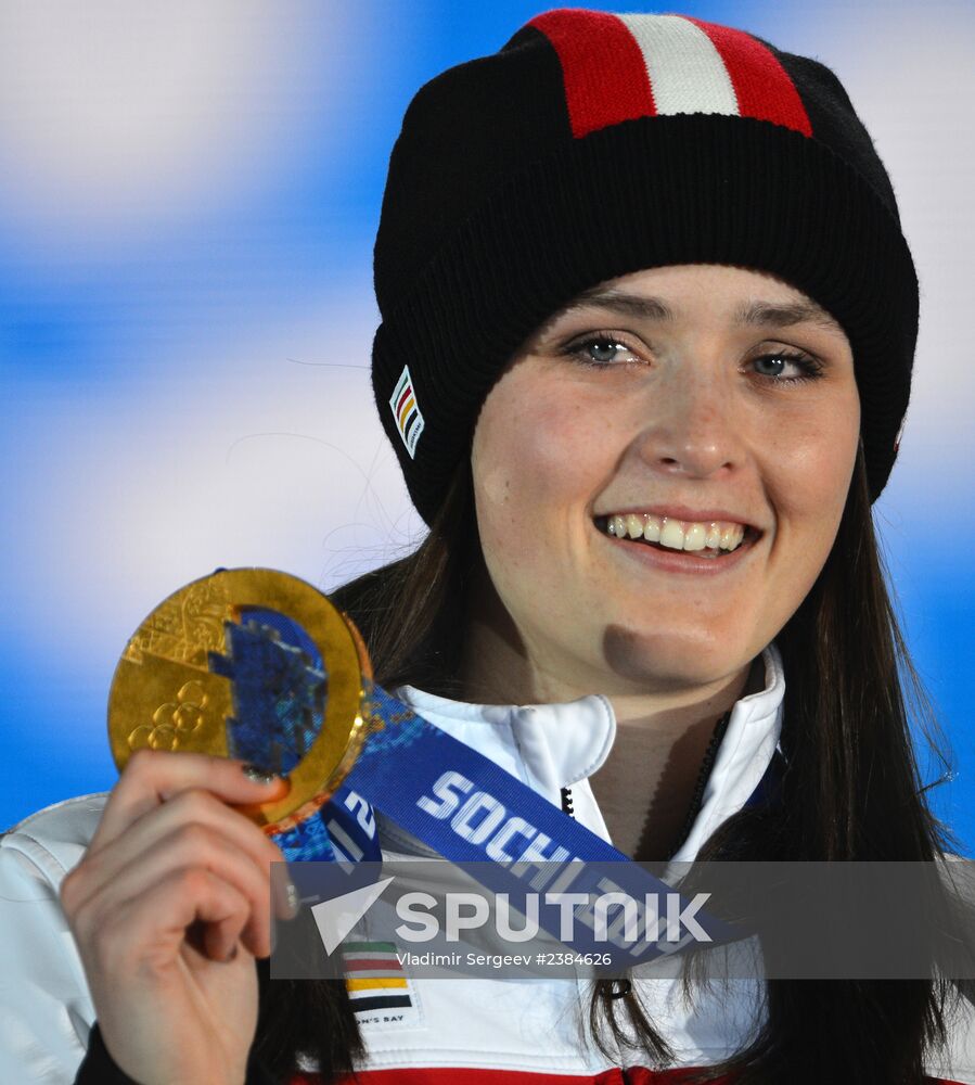 2014 Winter Olympics. Medal ceremony. Day Fourteen