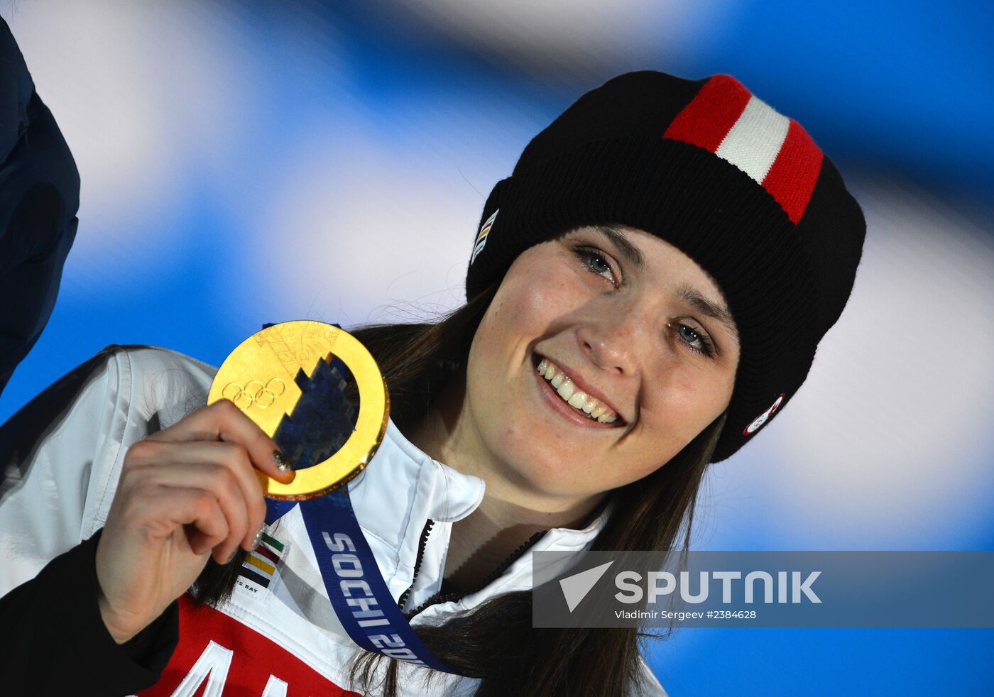 2014 Winter Olympics. Medal ceremony. Day Fourteen