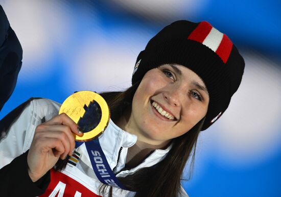 2014 Winter Olympics. Medal ceremony. Day Fourteen