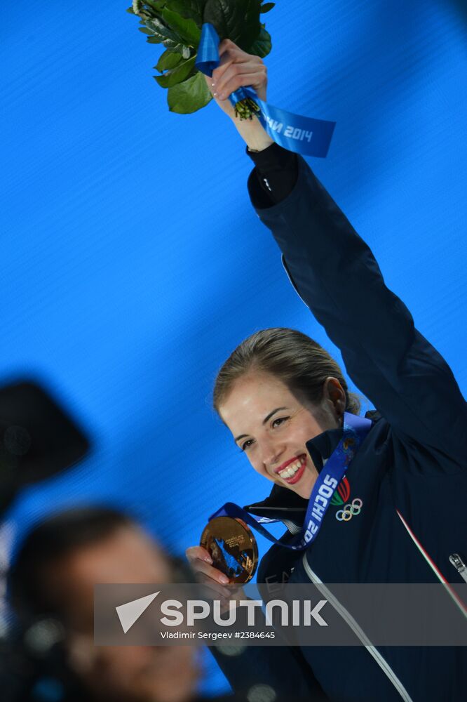 2014 Winter Olympics. Medal ceremony. Day Fourteen