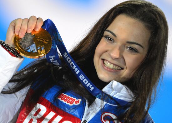 2014 Winter Olympics. Medal ceremony. Day Fourteen