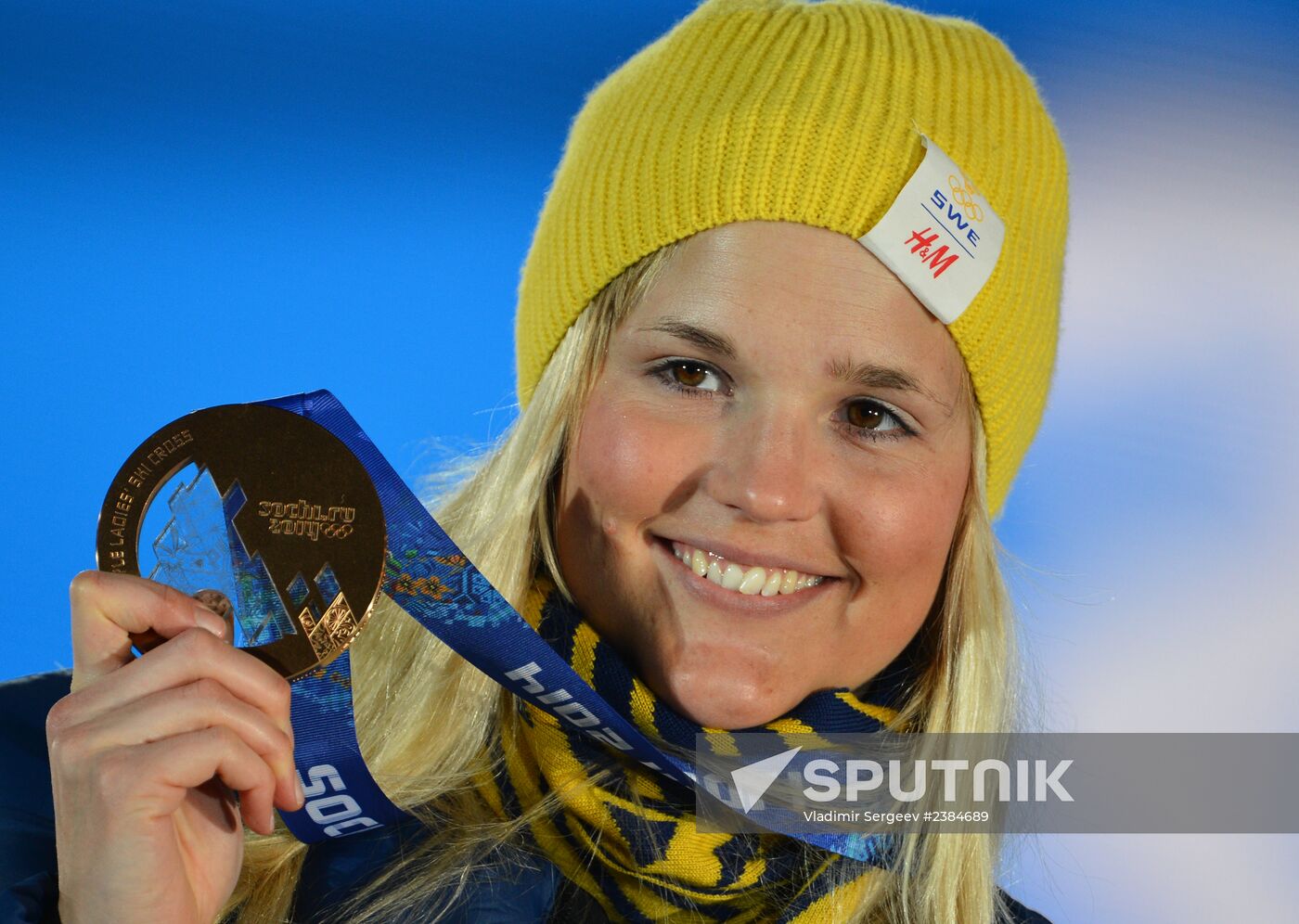 2014 Winter Olympics. Medal ceremony. Day Fourteen