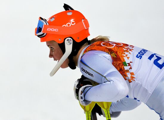 2014 Winter Olympics. Alpine skiing. Women. Slalom