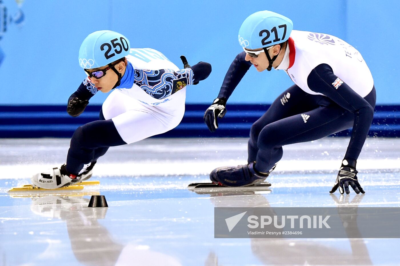 2014 Winter Olympics. Short track speed skating. Men. 500m