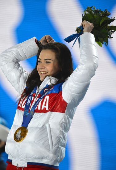 2014 Winter Olympics. Medal ceremony. Day Fourteen