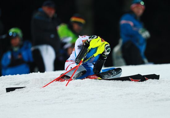 2014 Winter Olympics. Alpine skiing. Women. Slalom