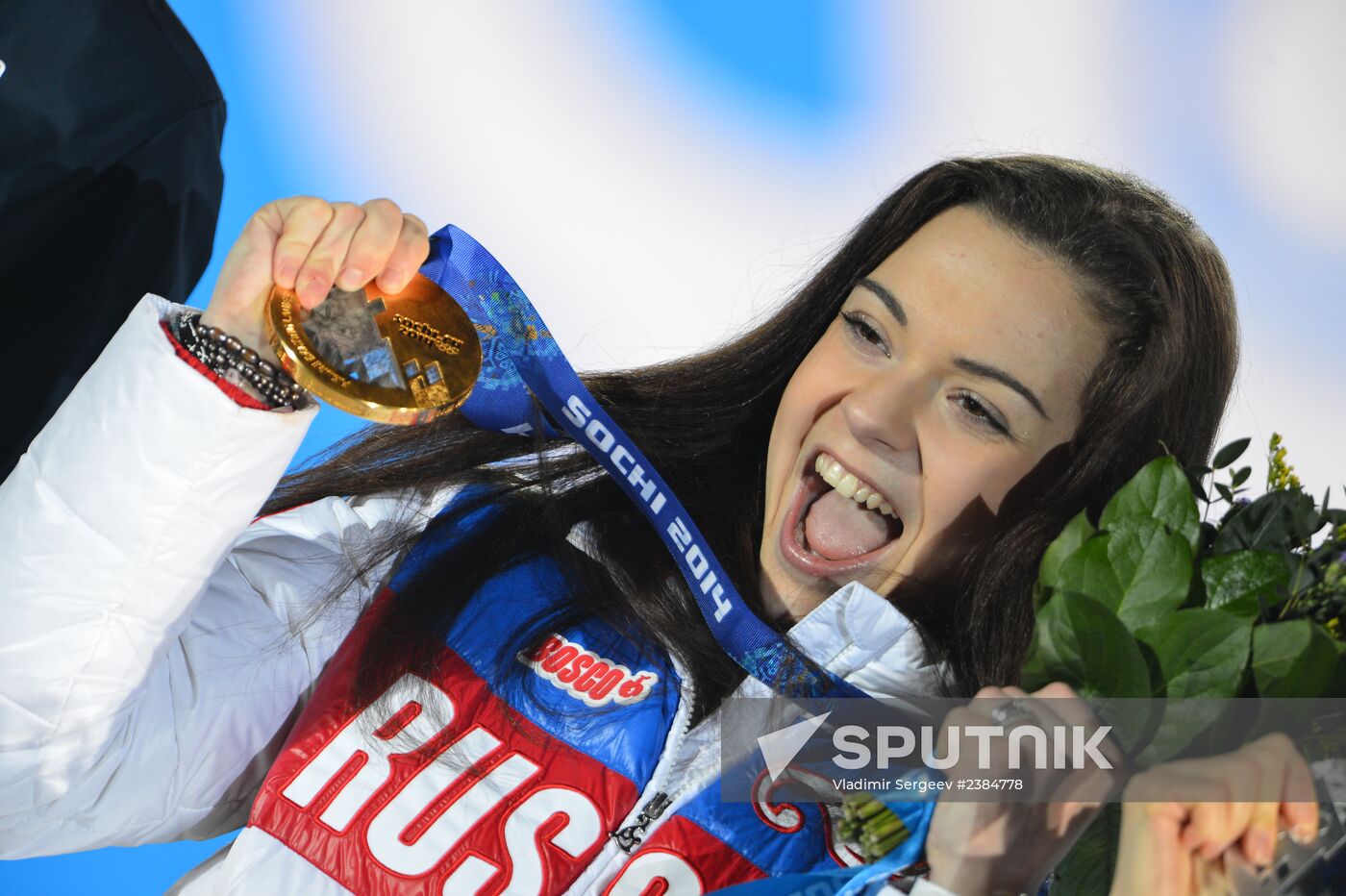 2014 Winter Olympics. Medal ceremony. Day Fourteen