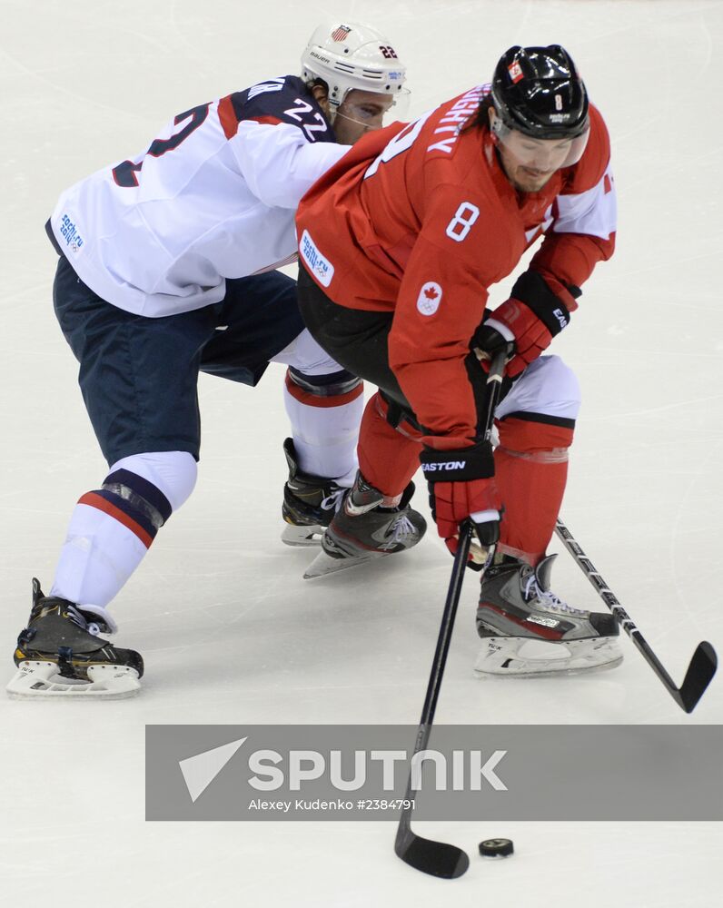 2014 Winter Olympics. Ice hockey. Men. USA vs. Canada