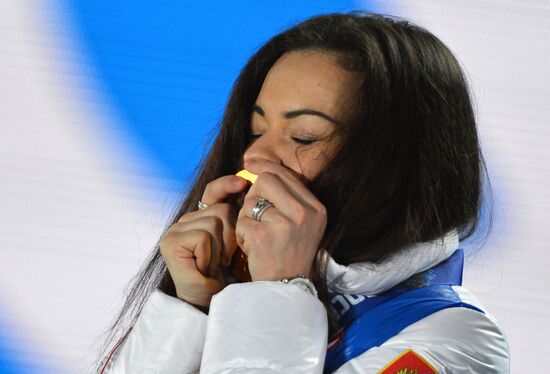 2014 Winter Olympics. Medal ceremony. Day Fourteen