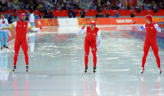 2014 Winter Olympics. Speed skating. Women. Team pursuit. Preliminary rounds.