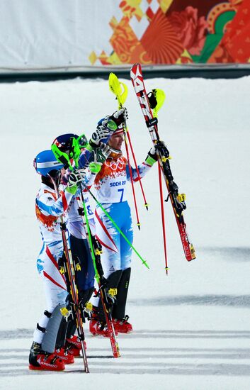 2014 Winter Olympics. Alpine skiing. Women. Slalom
