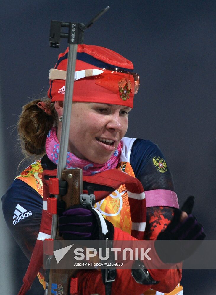 2014 Winter Olympics. Biathlon. Women. Relay