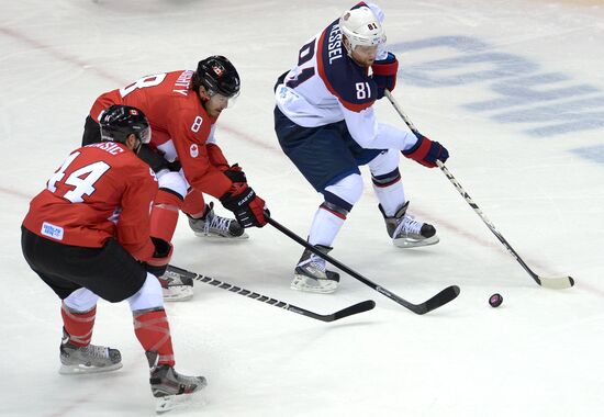 2014 Winter Olympics. Ice hockey. Men. USA vs. Canada