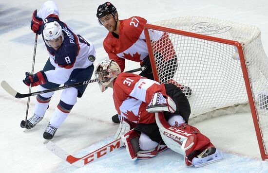 2014 Winter Olympics. Ice hockey. Men. USA vs. Canada