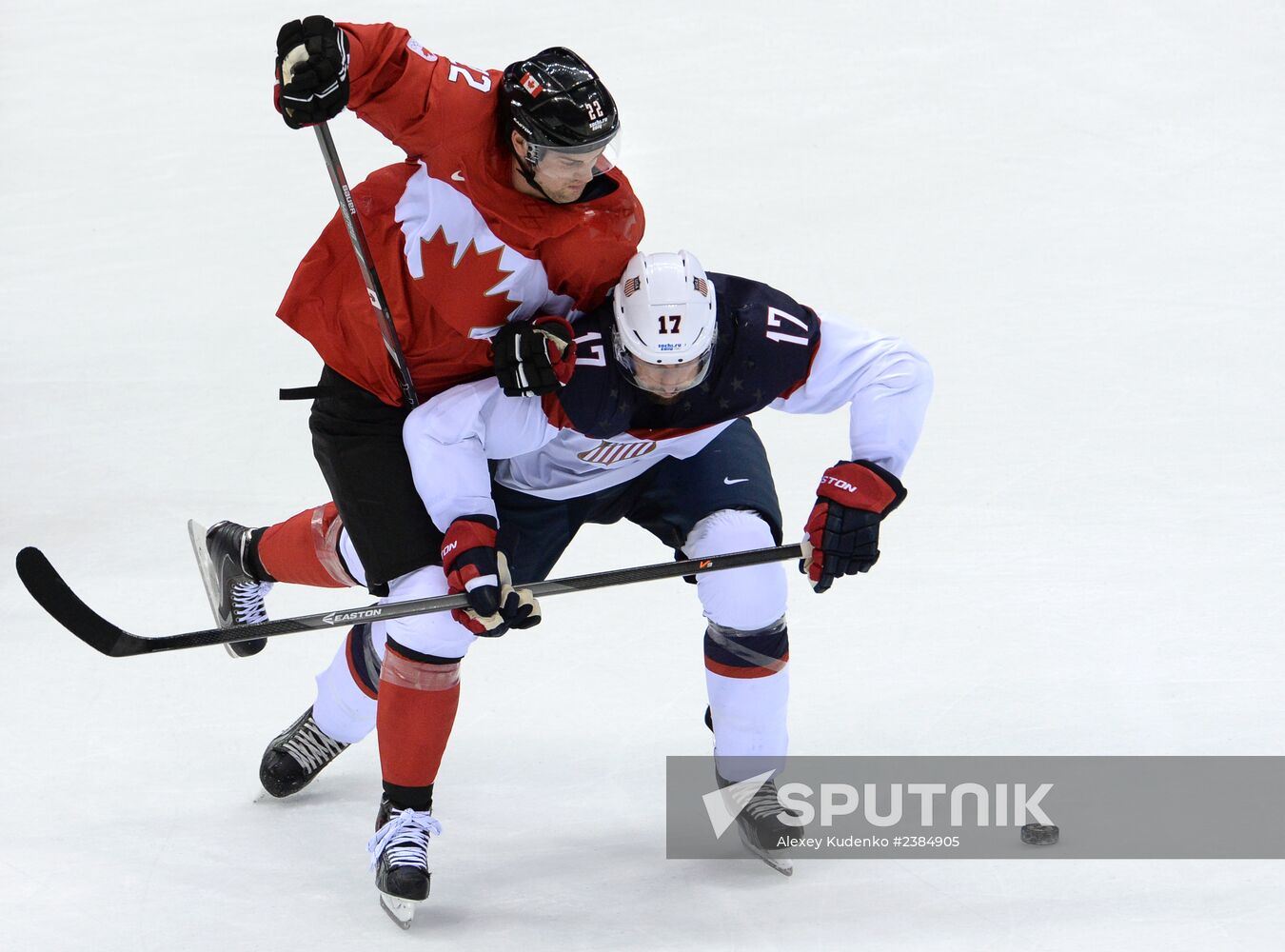 2014 Winter Olympics. Ice hockey. Men. USA vs. Canada