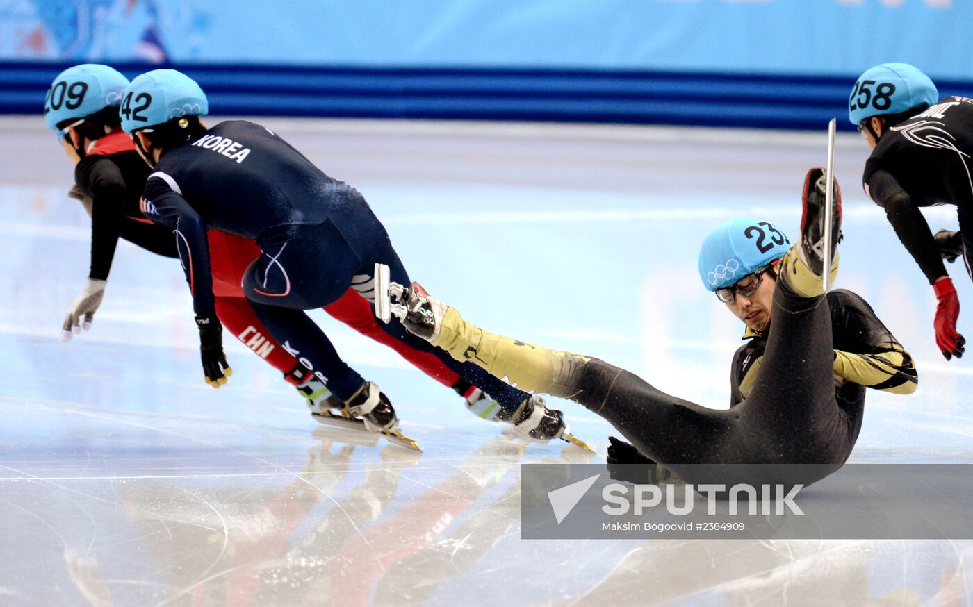 2014 Winter Olympics. Short track speed skating. Men. 500m. Finals