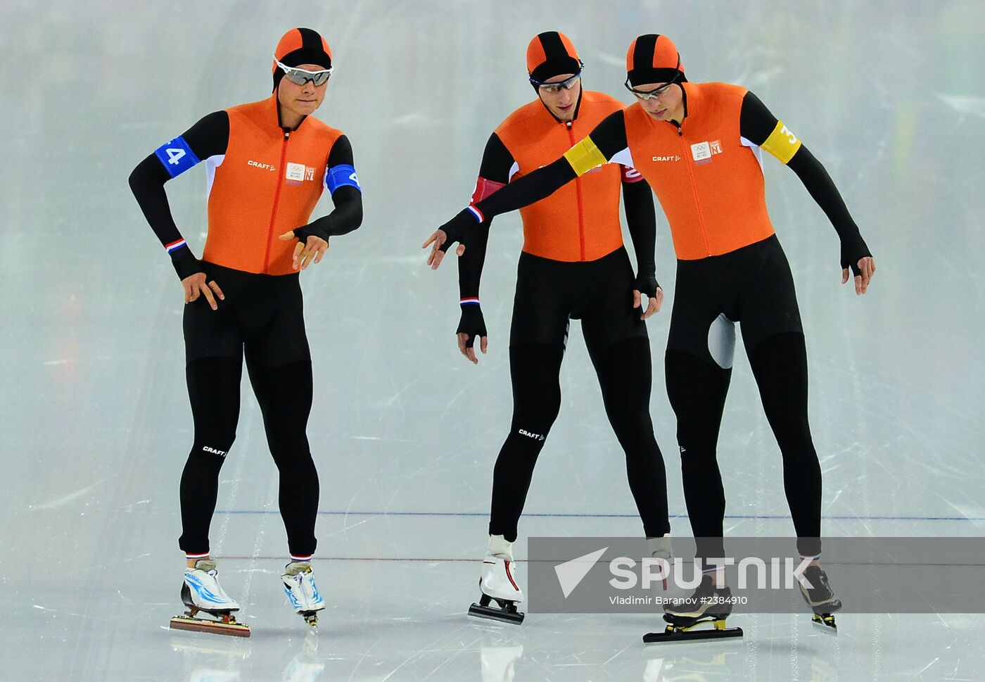 2014 Winter Olympics. Speed skating. Men. Team pursuit. Preliminary rounds
