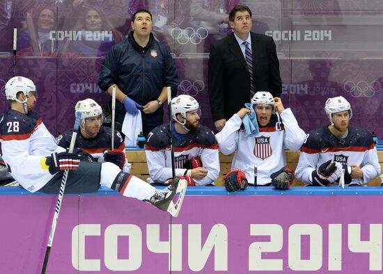 2014 Winter Olympics. Ice hockey. Men. USA vs. Canada
