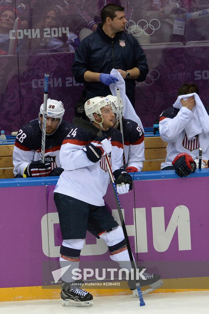 2014 Winter Olympics. Ice hockey. Men. USA vs. Canada