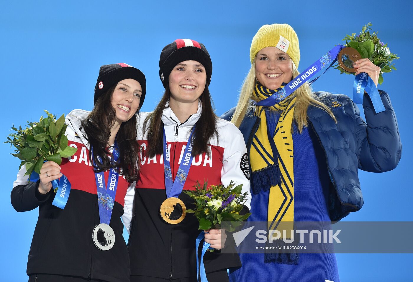 2014 Winter Olympics. Medal ceremony. Day Fourteen