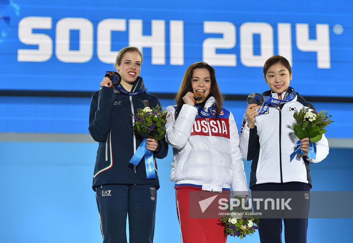 2014 Winter Olympics. Award ceremony. Day Fourteen