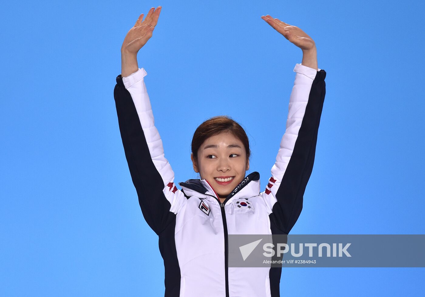 2014 Winter Olympics. Medal ceremony. Day Fourteen