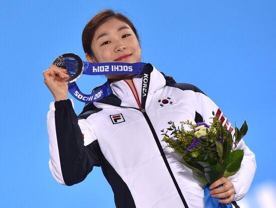 2014 Winter Olympics. Medal ceremony. Day Fourteen
